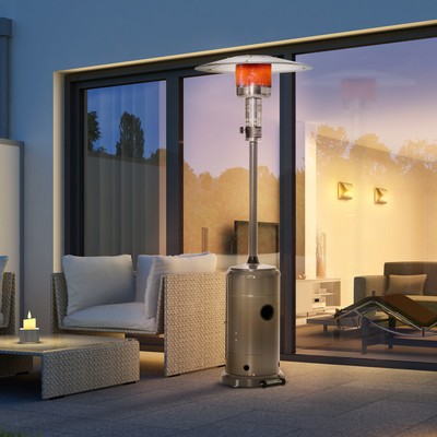 12.5KW Outdoor Gas Patio Heater Standing Propane Heater w/ Wheels Dust  Cover 5056534512002 | eBay