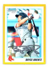 2010 Bowman Draft Prospects #BDPP63 Bryce Brentz 1st Bowman Gold Ref 50/50 -