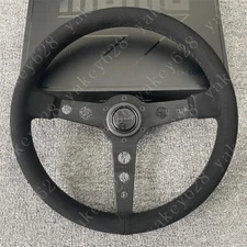 340mm/14inch MOMO PROTOTIPO P5 BLACK EDITION Sport Steering Wheel Suede Leather
