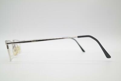 Lunettes Vintage Halbrand EBM Design 3260 - Monture Argent Bleu, Démi-lune, Neuf Sans étiquette