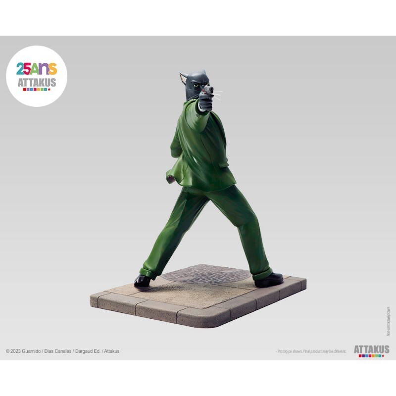 Statue Attakus John Blacksad "paré à Tirer" - 25cm, Résine, Neuve En Boîte