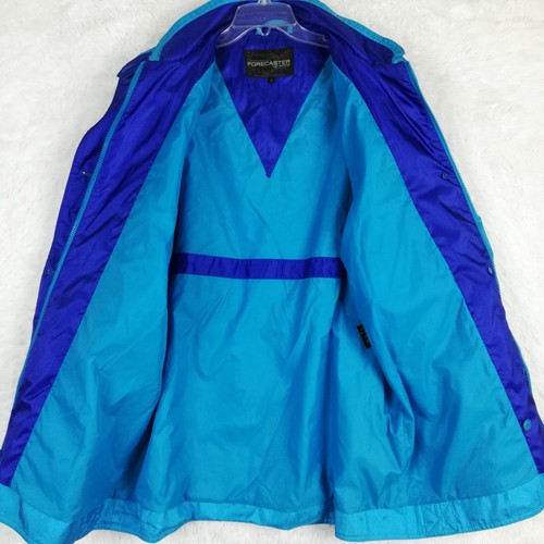Forecaster Of Boston Womens Jacket Windbreaker Blue Lightweight Long Full Zip L - Picture 8 of 12