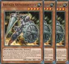 yugioh 3x Antiker Antriebsritter SR03-DE009 COMMON 1AUFLAGE DEUTSCH