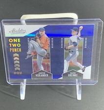 2020 Panini Absolute Blue Spectrum ONE TWO PUNCH Verlander & Greinke - OTP2