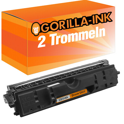 2 Trommeln für HP CE314A LaserJet CP 1021 CP 1022 CP 1023 CP 1025 CP 1025 NW