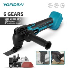 For Makita 18V Li-ion Cordless Oscillating Multi Tool 6 SPEED with Accessories