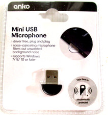 Mini USB Microphone Brand New Driver Free Plug and Play Supports Windows 7/8/10