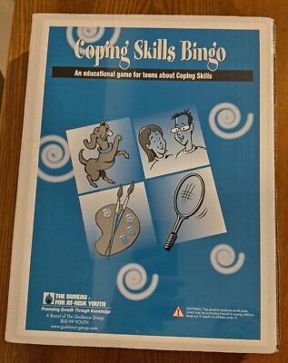 Guidance Group Coping Skills Bingo Education Game for Teens Factory Sealed New