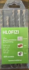 New 5 Piece Masonry Drill Bits Set HLOFIZI