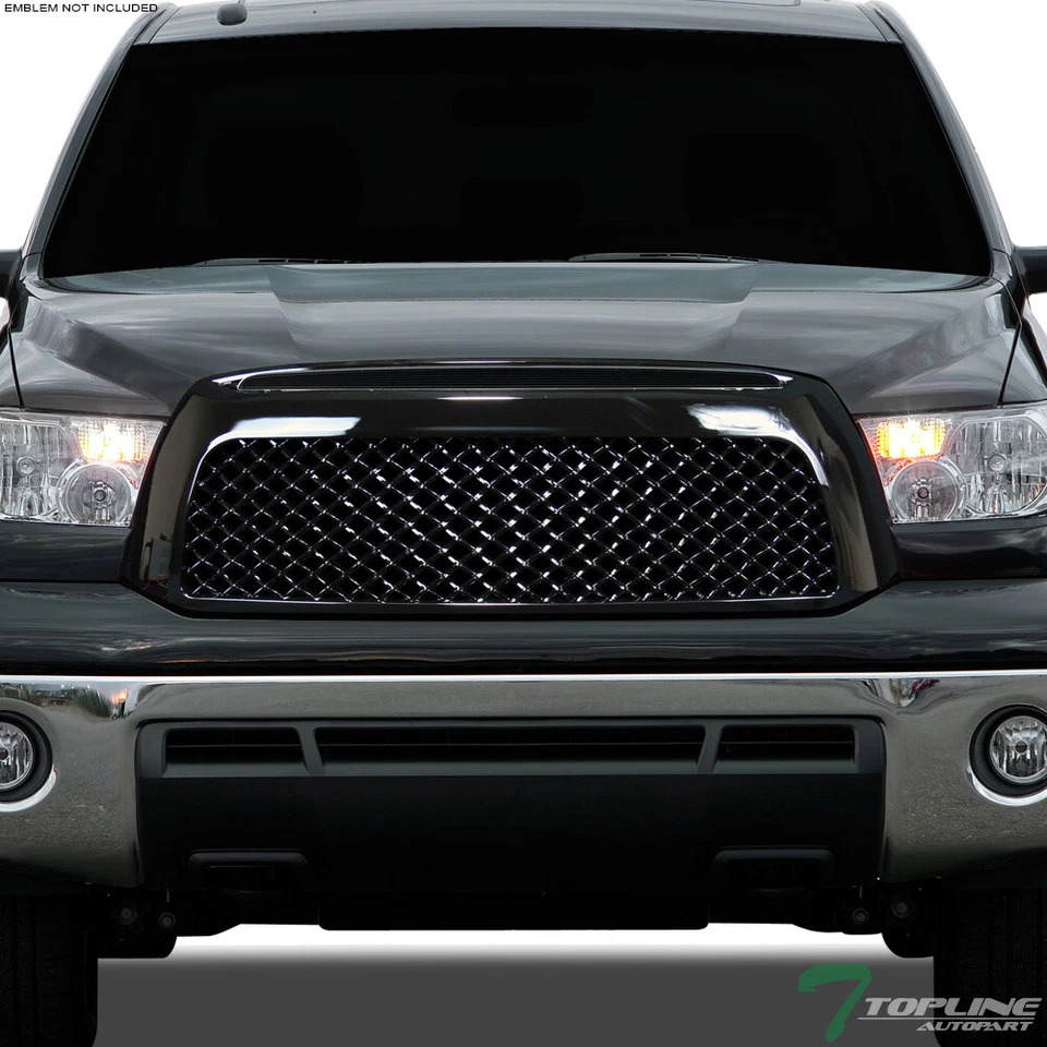 Topline For 2007-2009 Toyota Tundra Mesh Front Hood Bumper Grill Grille - Black Foto 2 de 4