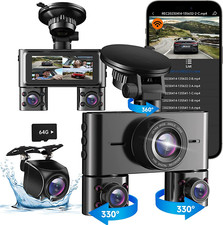 Dual Dash Camera Quality 4 Channel Dash Cam Front and Rear Dash Camera for Cars