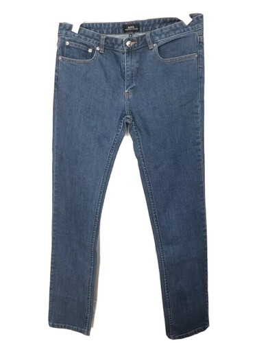 A.P.C WOMENS RAW DENIM JEANS ETROIT 