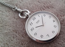 NICE  RARE VINTAGE SEIKO 7431-0020 QUARTZ POCKET WATCH...SIZE 37.5 MM.