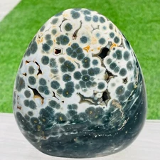 3.92lb Natural Colorful Ocean Jasper Fish Egg Crystal Display Mineral Specimen