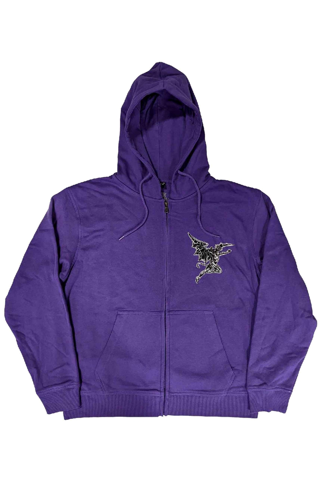 Black Sabbath Hoodie Henry Pocket Band Logo new Official Unisex Purple Zipped