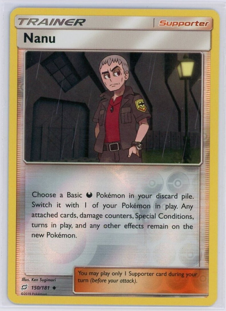 Pokemon TCG Nanu Sun & Moon - Team Up 150/181 Reverse Holo Uncommon