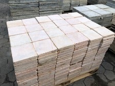 Terrassenplatten Marmor  20x30 Cm rose Kanten Getrommelt 1qm