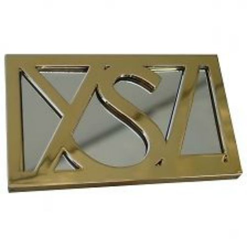 100% AUTHENTIC RARE Exclusive YSL COUTURE GOLD JEWELLED Logo PURSE TRAVEL MIRROR - Picture 2 of 11