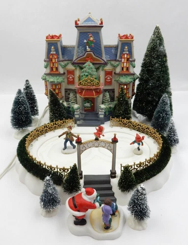 DEPT 56 “GLACIER PARK PAVILION” NORTH POLE CHRISTMAS VILLAGE, WORKS, SEE VIDEO