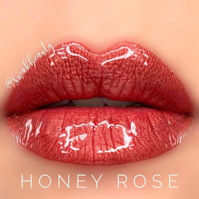 Lipsense Honey Rose NEW Sheer Warm Pink Gold Frost Long Lasting Liquid Lipstick
