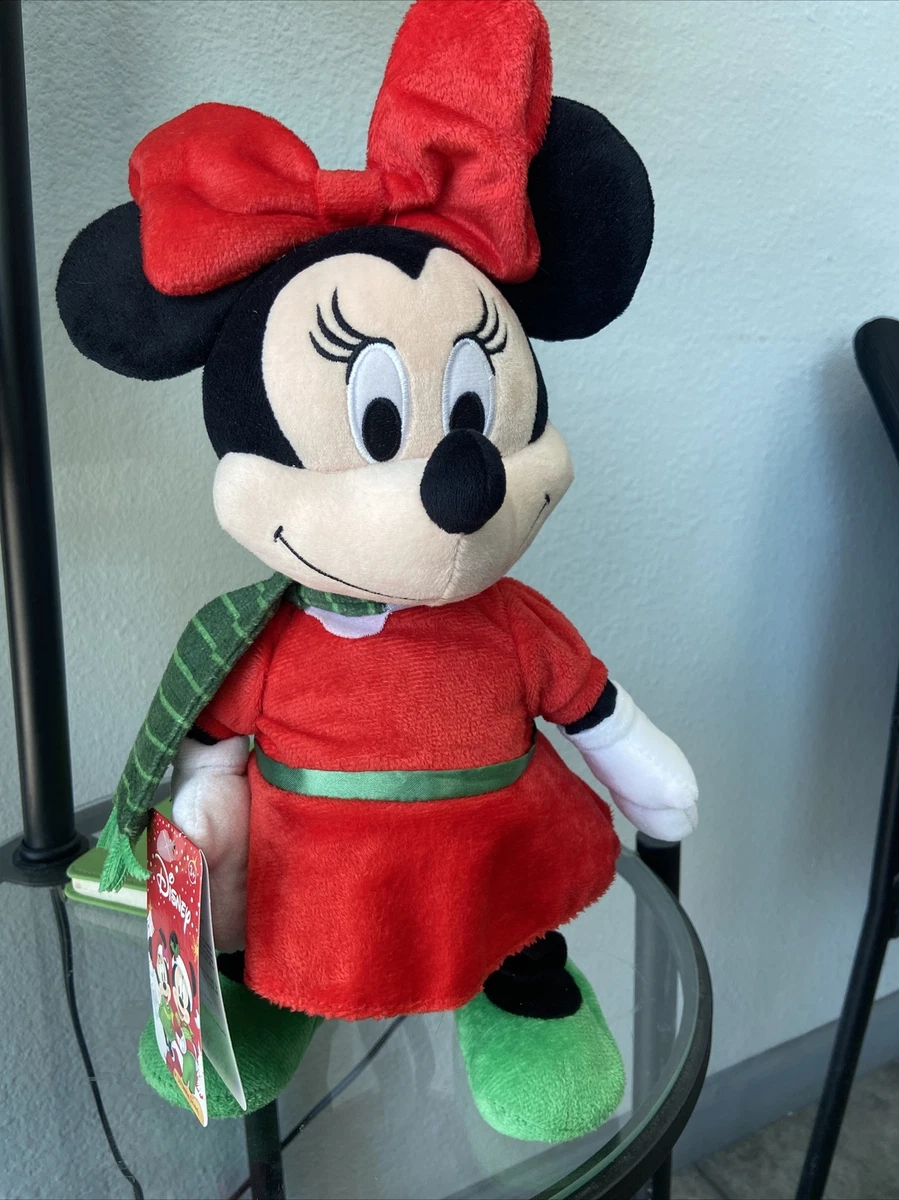 Animated Plush Minnie Mouse Dances to Jingle Bells Side Stepper 13