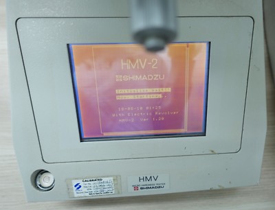 SHIMADZU HMV-2/ HMV-2T MICRO VICKERS HARDNESS TESTER w ELECTRIC