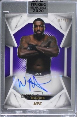 2020 Topps UFC Striking Signatures Purple 7/99 Walt Harris #STS-WH Auto 1u6