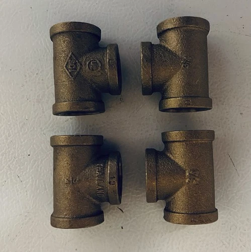 3/4" Brass Ts. Quantity of 4.