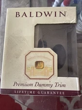 NEW Baldwin Egg Knob Premium Half Dummy Solid Core Faux Joint De Premiere.