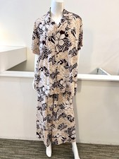 Hawaiian Print Button-Up Shirt and Skirt Set By Hilo Hattie Size Extra Large
