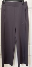 Adidas Women's Wide Leg Pants Gray Strata Size Medium New