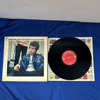 BOB DYLAN Highway 61 Revisited Vinyl Record, US 1965 Mono 2 Eye, VG+/VG+