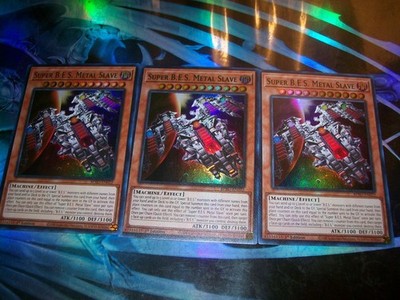 3x Super B.E.S. Metal Slave 1st Edition Super Rare BPRO-EN022 Yu-Gi-Oh!