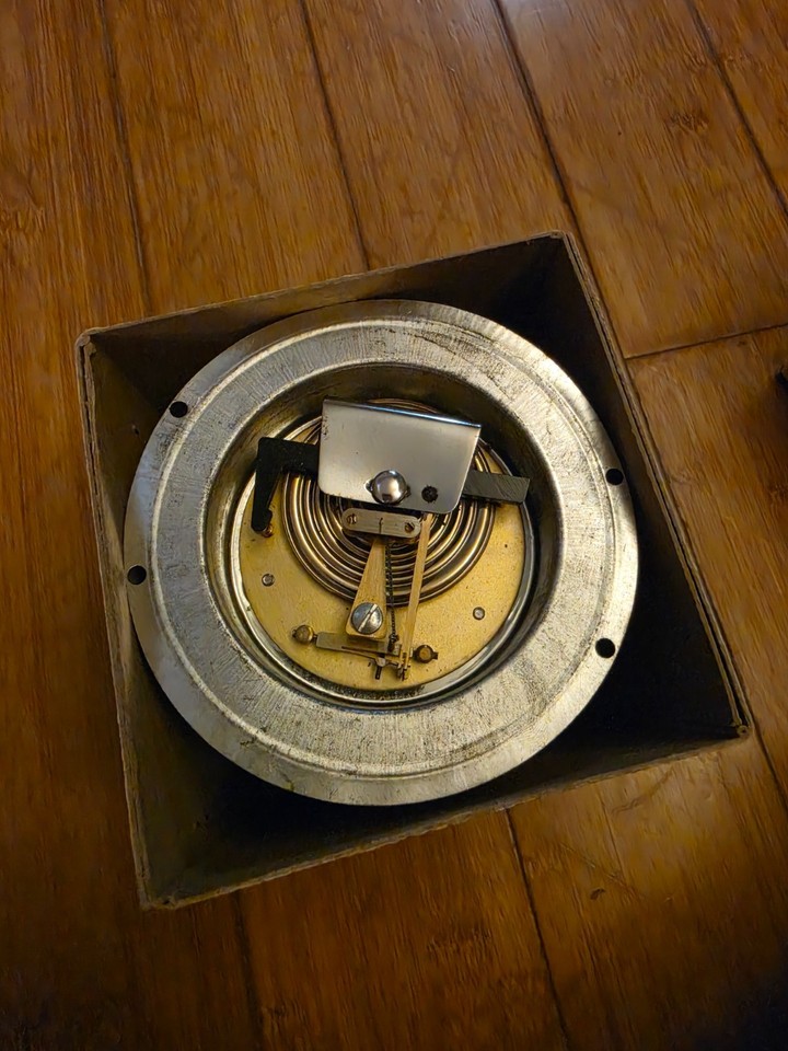 Vintage Mid Century Aneroid Barometer Instrument Mechanism Made in Germany
