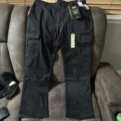 NEW Lee Extreme Motion MVP Cargo Pants Jeans Union Black 33x32 NEW Stretch