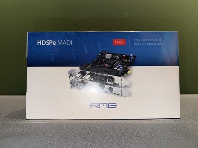 RME HDSPe MADI 128-Channel/192kHz MADI PCI Express Card, Factory Sealed