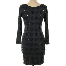 Free People Embroidered Sequin Bodycon Dress