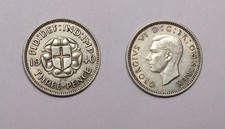 SILVER! SILVER! SILVER! 1940 GB SILVER THREEPENCE #532-122