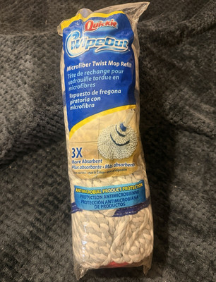 Quickie WipeOut Microfiber Twist Mop Refill Type F New Sealed Replacement Head