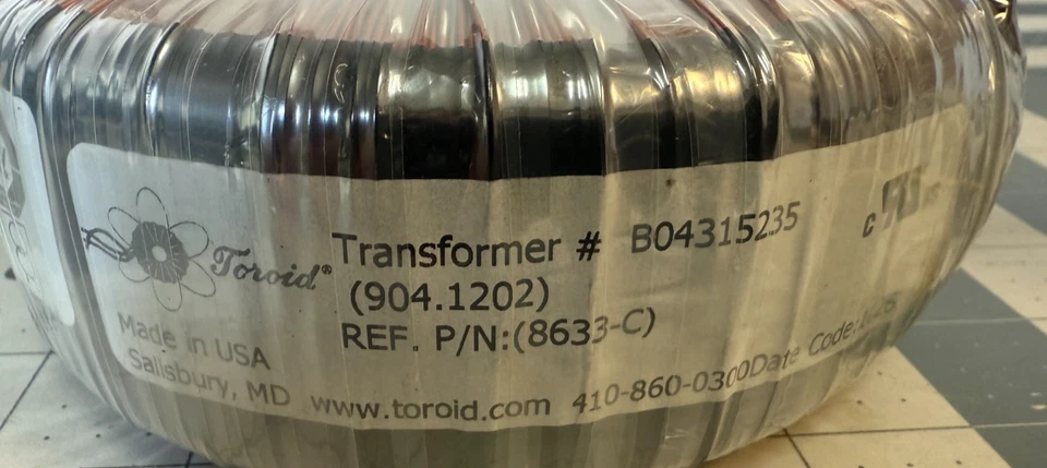 Toroidal Transformer 904.1202 B04315235  100/120/220/240V  4.4/3.6/2.0/1.8 amps - Image 3 of 4