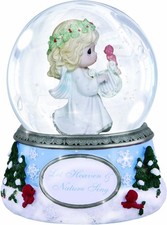 Precious Moments Christmas Annual Angel with Harp Waterball 131106 NEW E