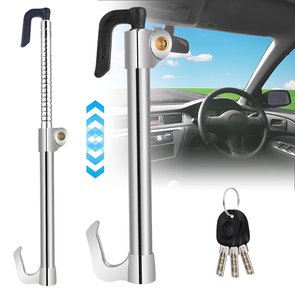 Steering Wheel Lock Anti-Theft Device Car Lock Telescopic Design Retractable