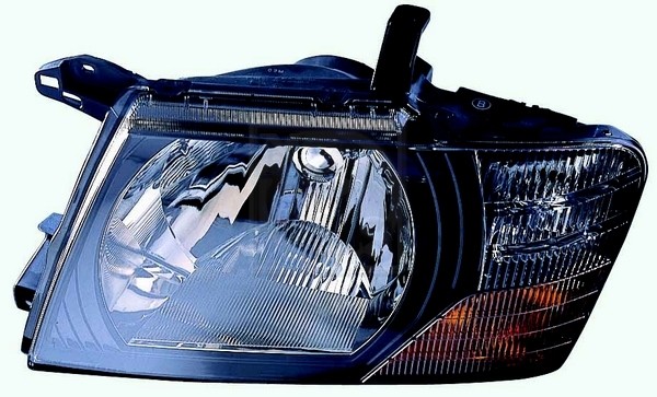 Optique de phare haut de gamme fond noir pour Mitsubishi MR548033 plastique ABS