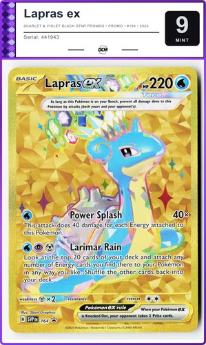 Lapras ex Scarlet & Violet Black Star Promos #164 2023 Pokemon DCM 9
