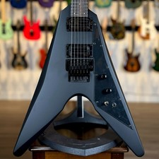 Dunable Asteroid DE - Matte Black Floyd Rose - Flying V