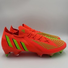 Mens Adidas Predator Edge.1 SG Soccer Cleats Size 11 Solar Orange/Green GW1010