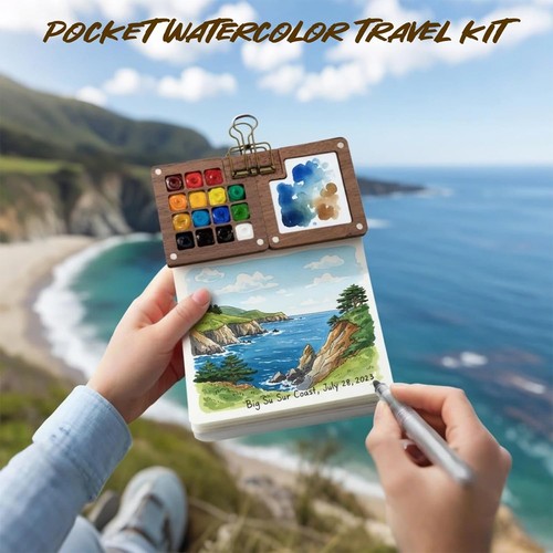 Watercolor Painting Set Travel Kit