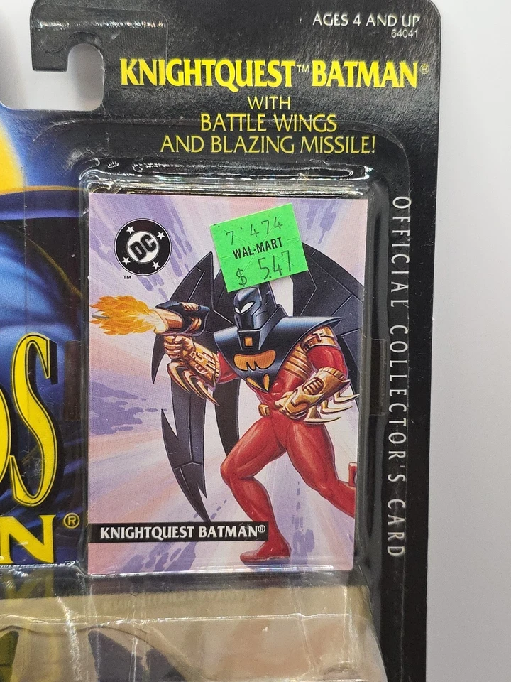 NUEVO EN CAJA Legends of Batman KNIGHTQUEST BATMAN con misil ardiente Kenner 1994 figura bonita Foto 3 de 4