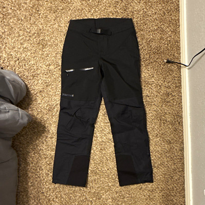 Marmot Mitre Peak GTX Pant Men's S Regular Black Gore-Tex Ski Pants
