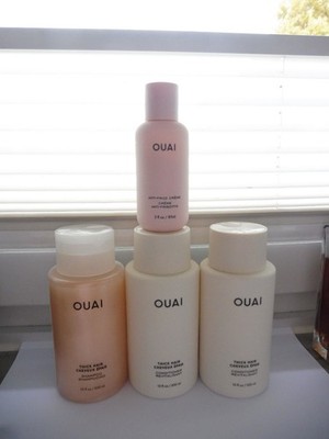 4 OUAI  PRODUKTE , THICK HAIR SHAMPOO + 2 CONDITIONER +ANTI -FRIZZ CREME - 108  